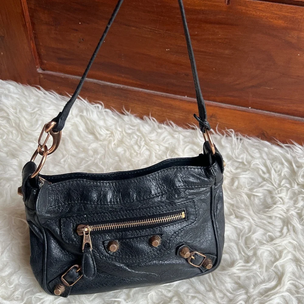 Firm | Balenciaga Motorcross Classic City Pochette Bag - Picture 2 of 12